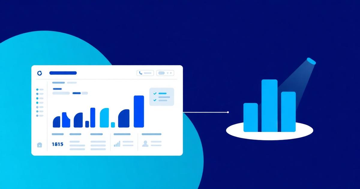 Due dashboard affiancate: grafici a barre aggregati a sinistra, l'icona di un'azienda evidenziata a destra.