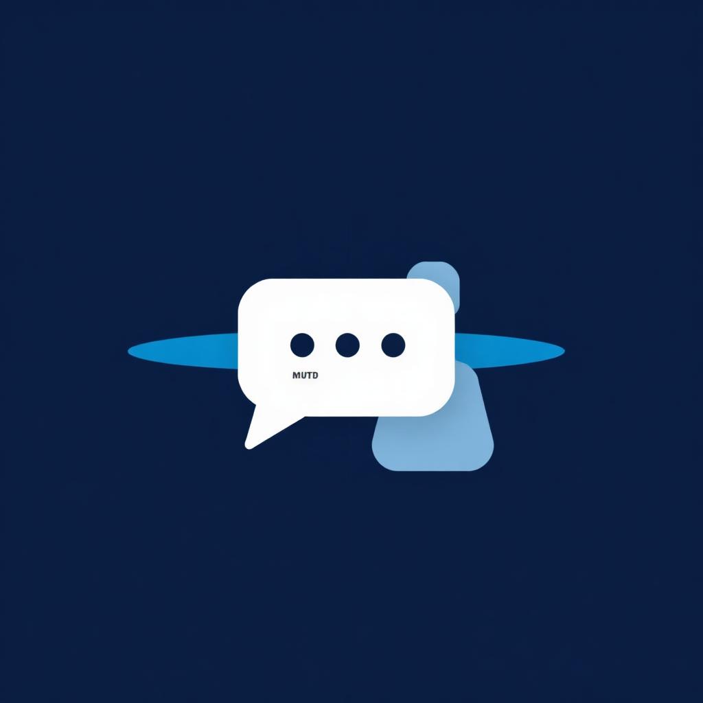 Un'icona di una nuvoletta chat disattivata su uno sfondo blu scuro che suggerisce un chatbot con cui nessuno parla.